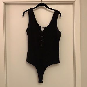 Black leotard, size Large, never worn